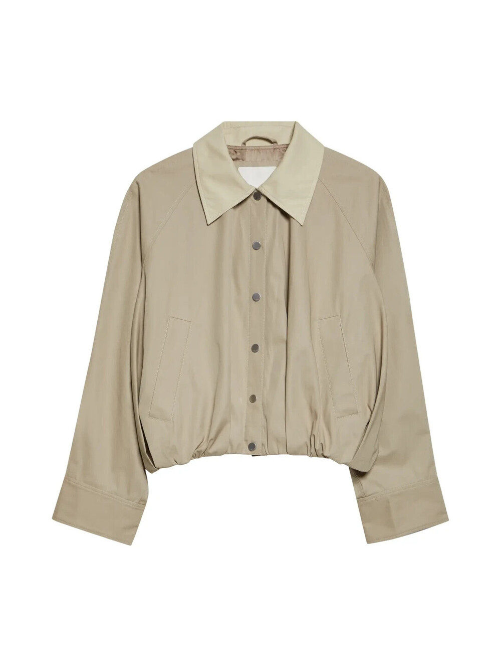 NEW, 3.1 Phillip Snap Front Cotton Blouson Bomber Jacket in Beige Sz M #SJ2623